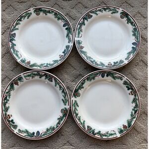 Set Of‎ 4-Farberware Holiday Treats Salad/Dessert Plates Christmas Dinnerware